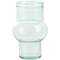 Clear Small Bubble Ribbed Recycled Glass Vase Set